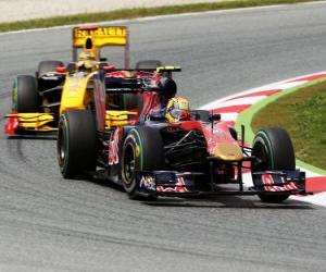 yapboz Jaime Alguersuari - Toro Rosso - Barcelona 2010